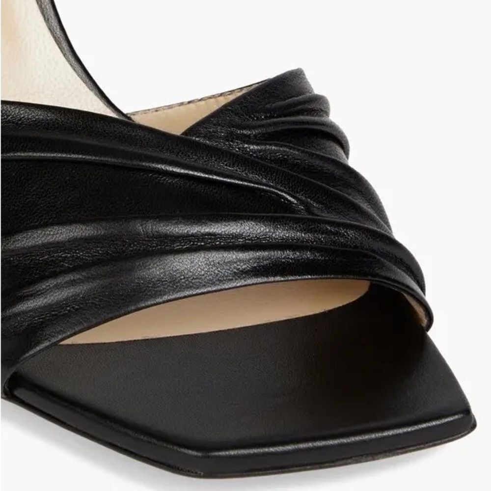 Jimmy Choo Basil Ankle Strap High Heel Black Sandals, New, Size 35 - Picture 5 of 16